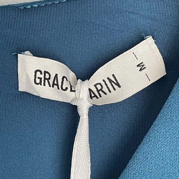 NEW Grace Karin Sleeveless Career Dress Size M V-Neck Ruched Bodycon Wrap Pencil - Picture 6 of 16